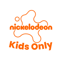 Nickelodeon logo on a white background with the words kids only underneath logo