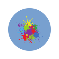 Splashes of paint color