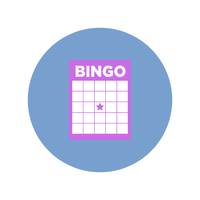 Purple bingo card