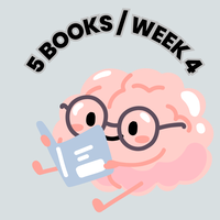 cute brain wearing glasses reading a book on a gray background